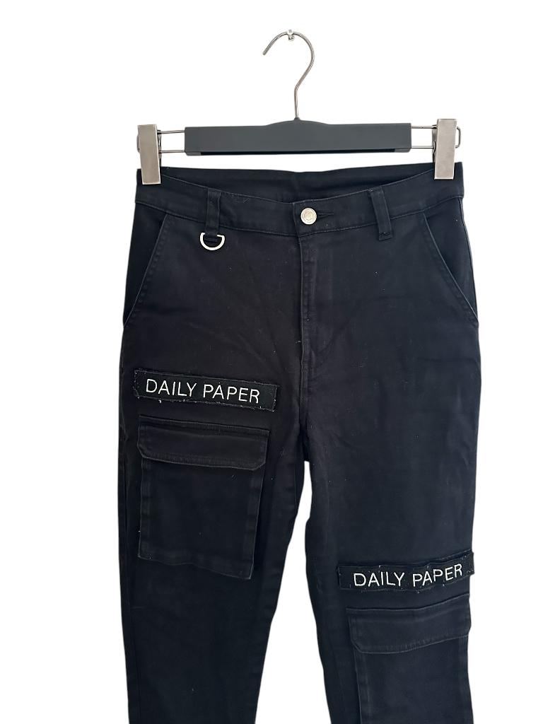 Daily Paper broek XS, Zwart, Ophalen of Verzenden, Zo goed als nieuw, Maat 34 (XS) of kleiner