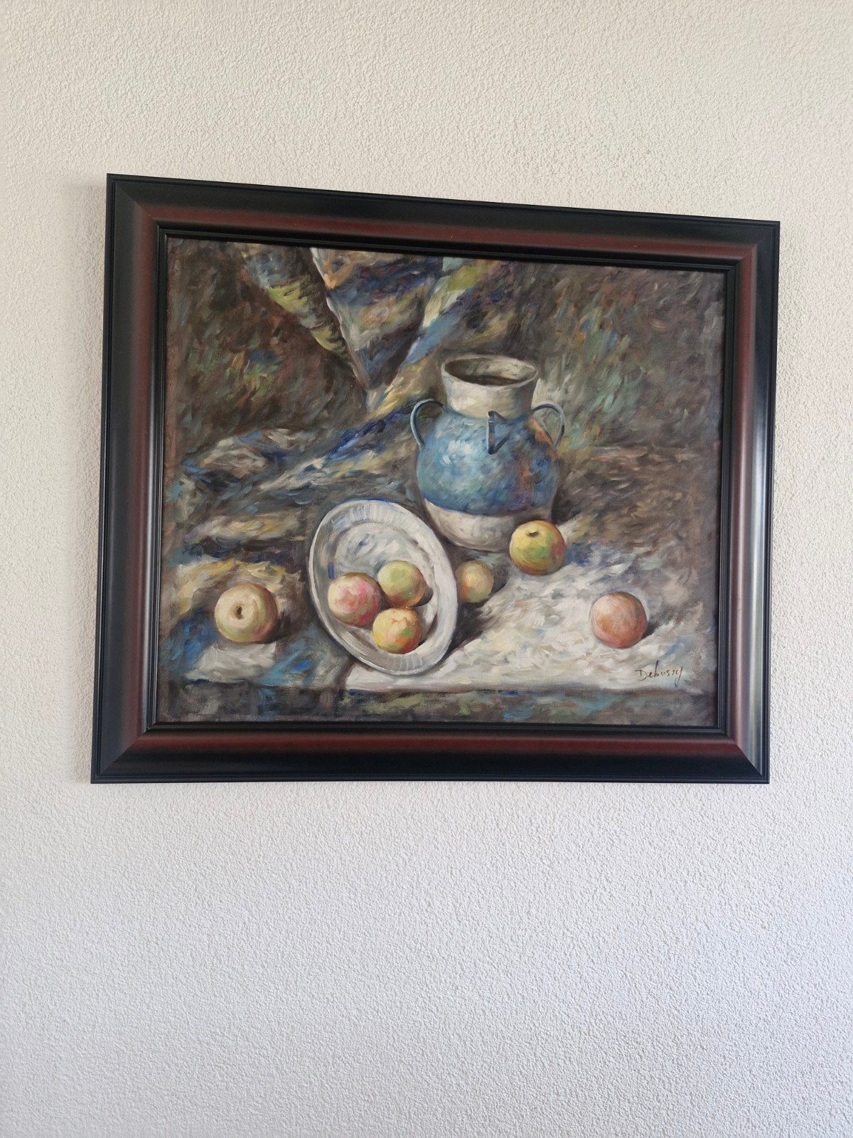 Stilleven met fruit en vaas - Olieverfschilderij, Ophalen