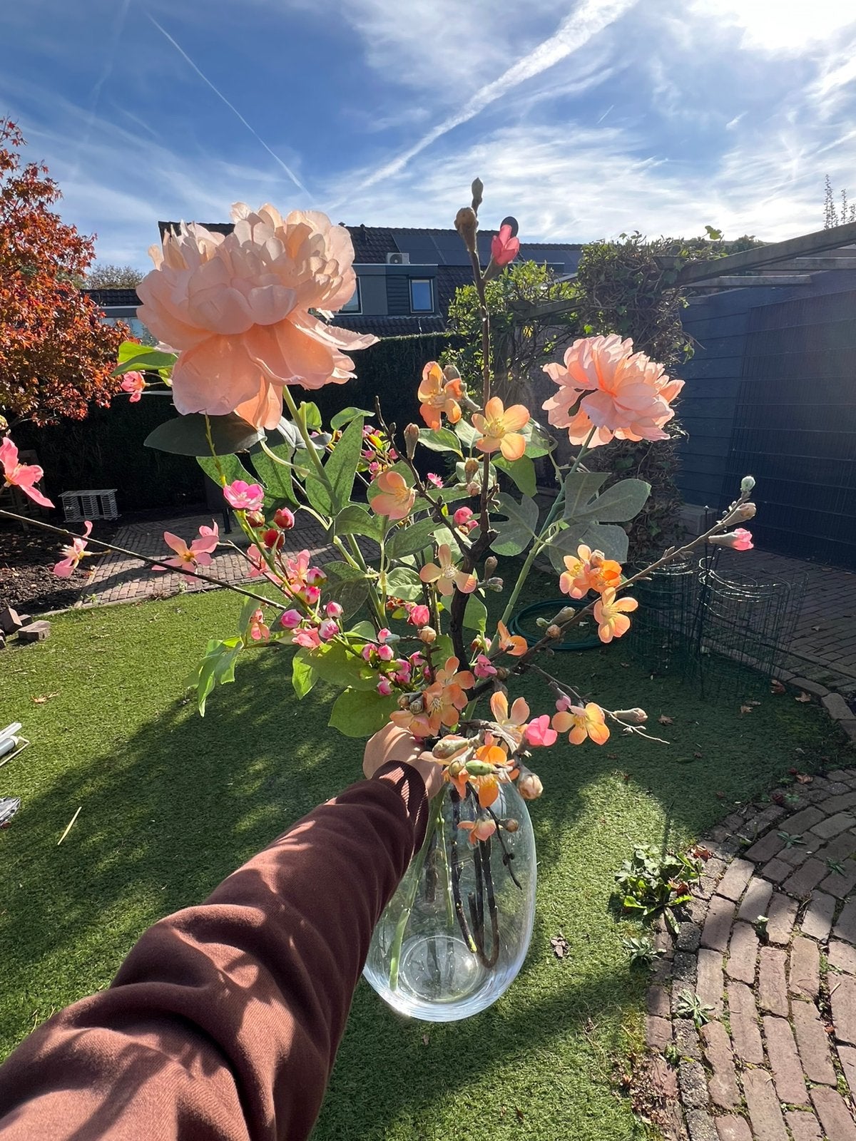 Kunstbloemen boeket, Ophalen, Binnen, Zo goed als nieuw, Boeket