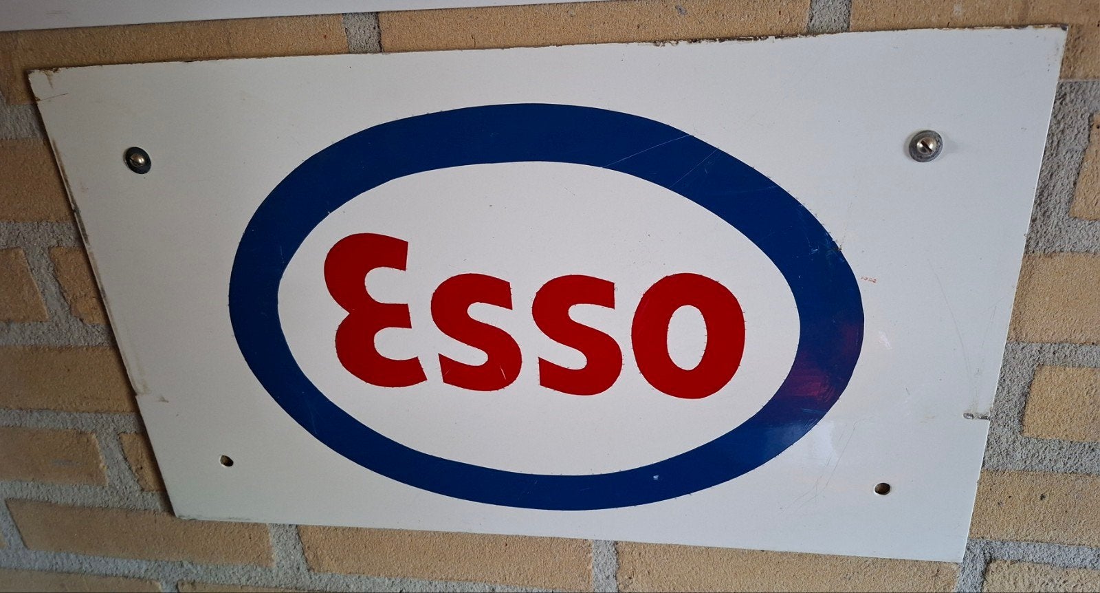 ESSO reclamebord, Ophalen of Verzenden, Gebruikt, Reclamebord