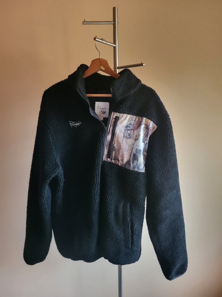 Fleece trui RYHFF x Bea Teddy, Maat 52/54 (L), Zwart, Ryhff, Ophalen of Verzenden