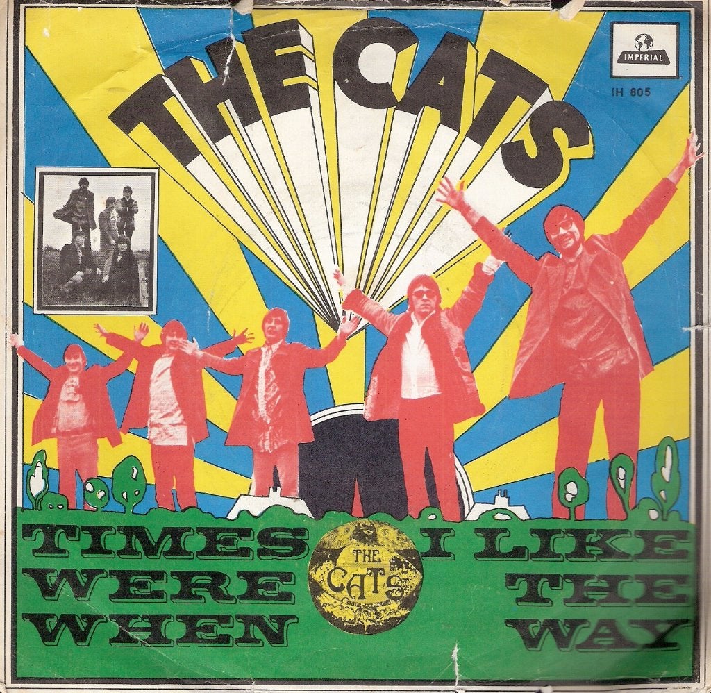 The Cats - Times Were When (groene fotohoes ) Nederbeat 1968, Ophalen, Gebruikt, Pop