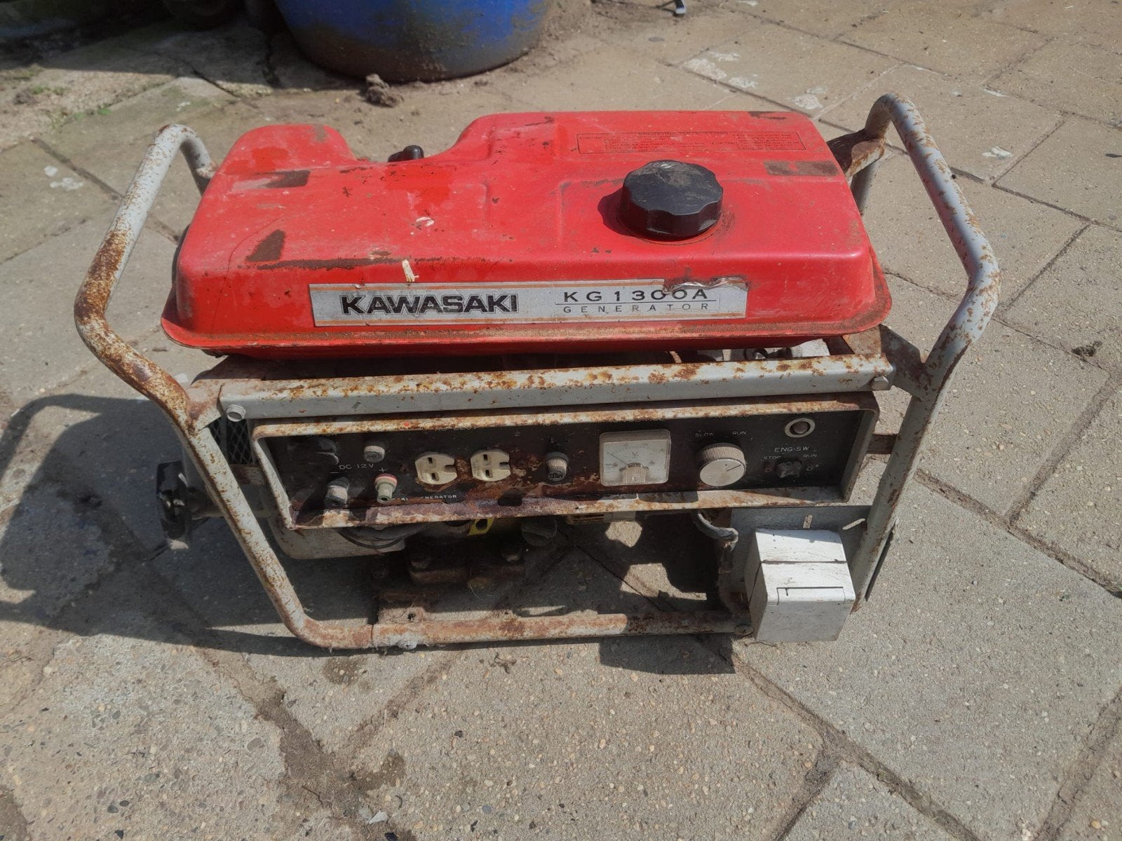 Te koop Kawasaki KG 1300 A generator., Ophalen, Gebruikt