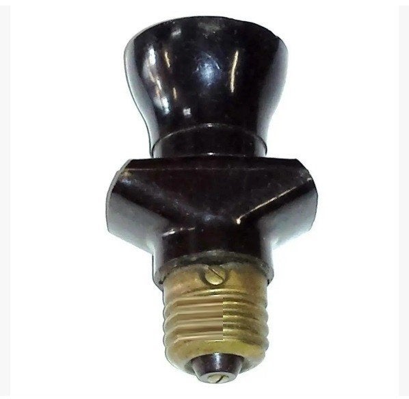 Retro vintage Elektrisch stopcontact gemaakt van Bakeliet., Ophalen of Verzenden