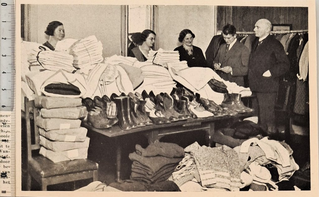 Amsterdam 1932, aktie voor warme kleding binnenschippers -, Verzenden, Voor 1940, Gebruikt, Overige onderwerpen