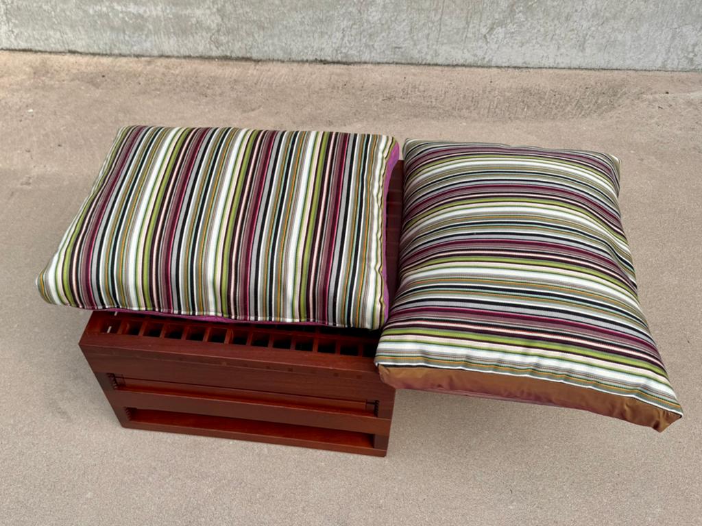 MAHARAM set van 2 luxe XL design kussens multicolor, Overige kleuren, |, Ophalen of Verzenden, Zo goed als nieuw