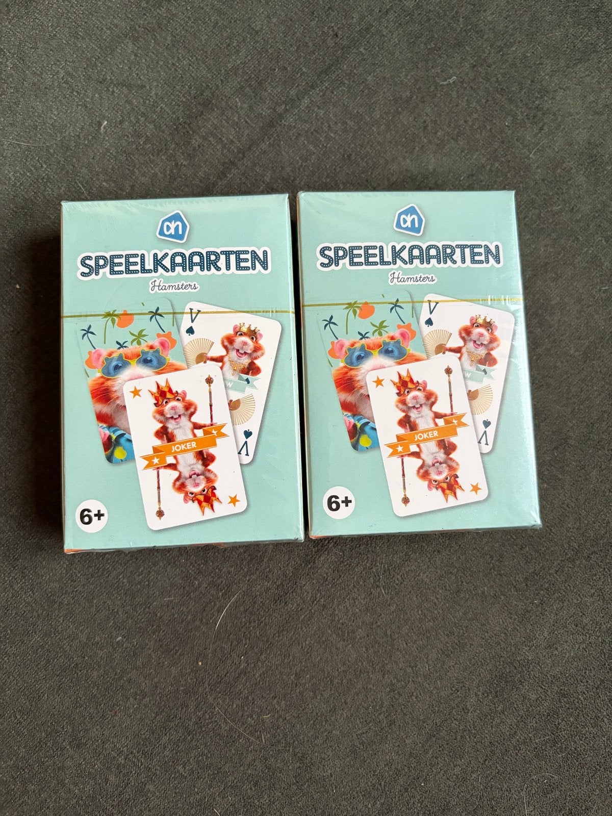 AH Speelkaarten Hamsters (2 pakjes), Een of twee spelers, Ophalen, Nieuw