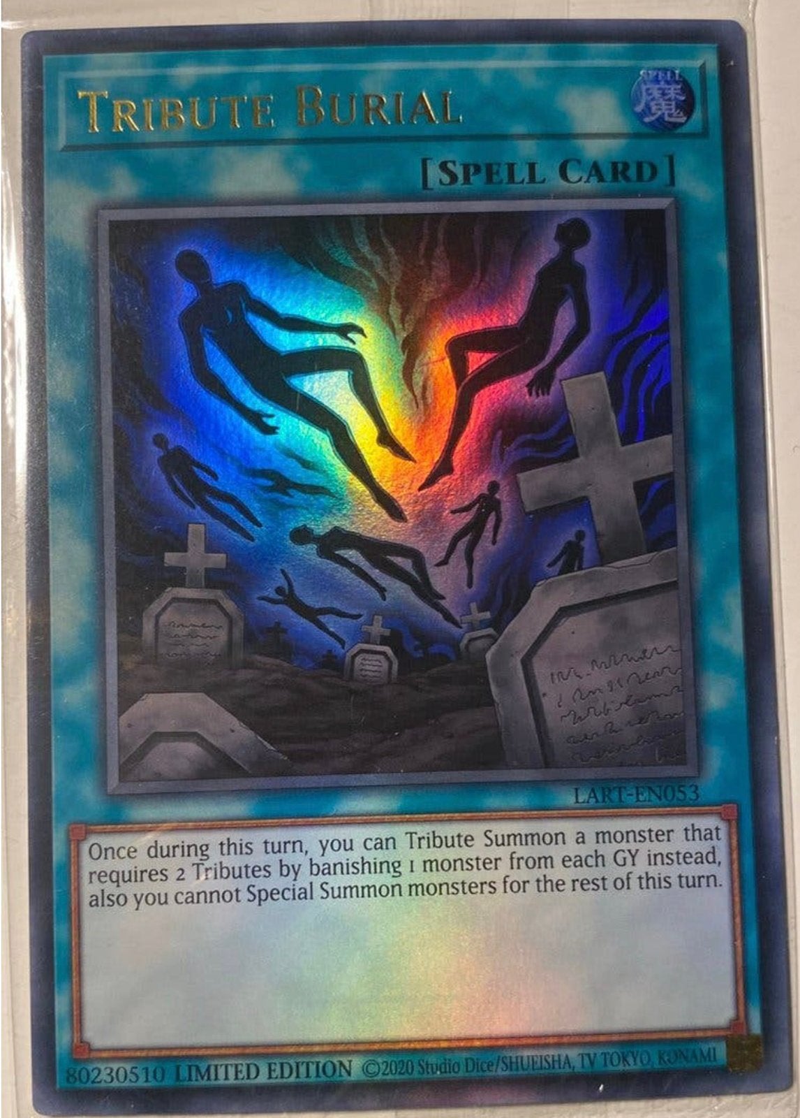 Yu-Gi-Oh! Uncensored Tribute Burial Lost Arts Promo Sealed !, Ophalen of Verzenden, Zo goed als nieuw, Losse kaart, Foil
