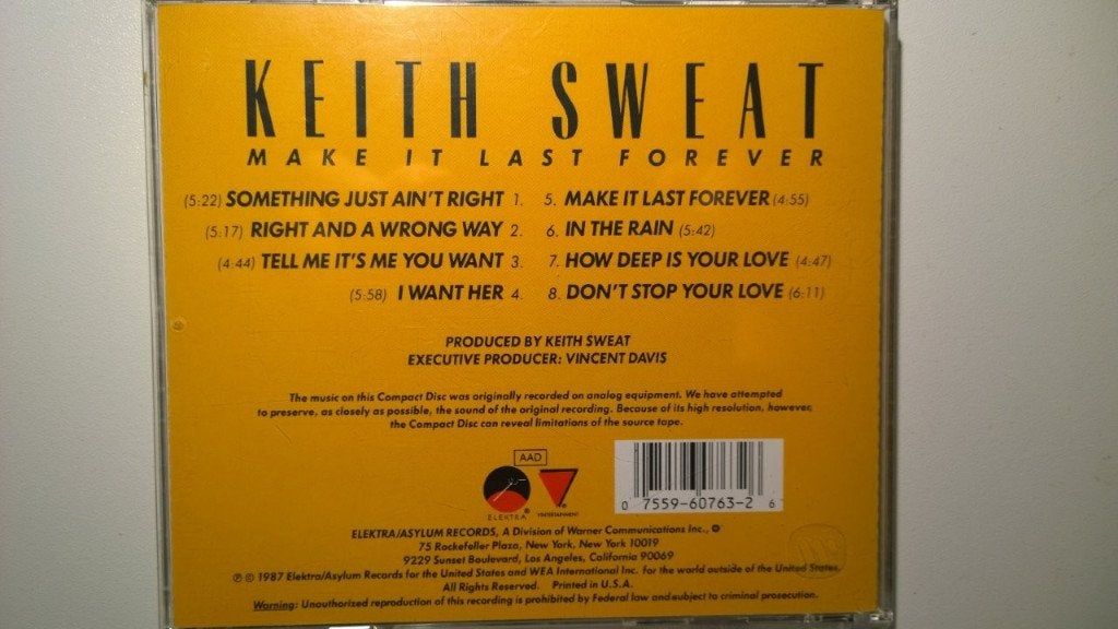 Keith Sweat - Make It Last Forever, Ophalen of Verzenden, Zo goed als nieuw, Soul, Album