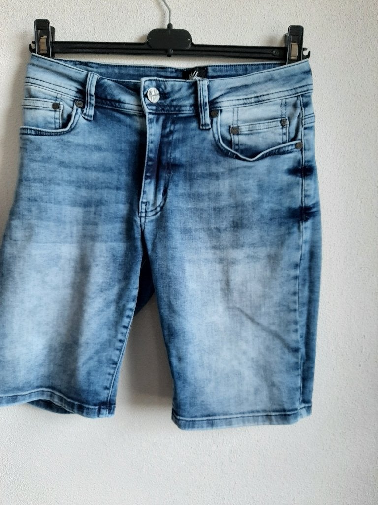 Malelions spijkershort jongens/heren blauw maat 27, Blauw, Malelions, W32 (confectie 46) of kleiner, Ophalen of Verzenden