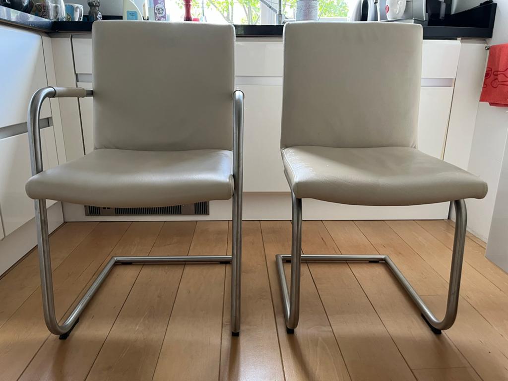 6 eetkamerstoelen, Huis en Inrichting, Stoelen, Ophalen, Gebruikt, Overige kleuren, Modern