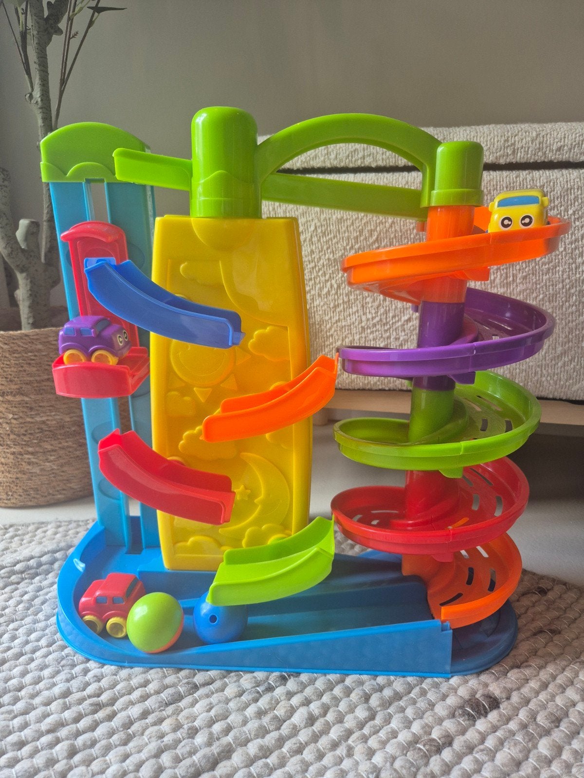 Baby Wheels Rollerbaan - ballenbaan - baby peuter racebaan, Ophalen, Zo goed als nieuw
