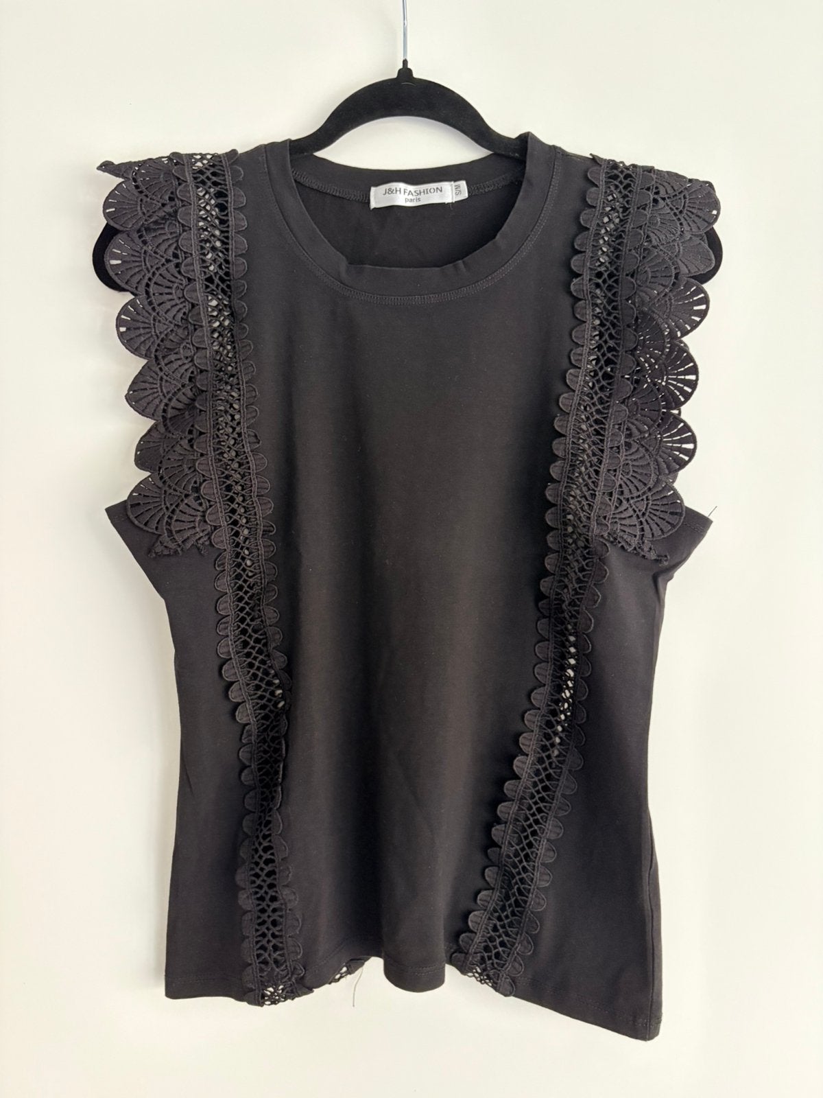 Singlet, Ophalen of Verzenden, Zo goed als nieuw, Zwart, Zonder mouw