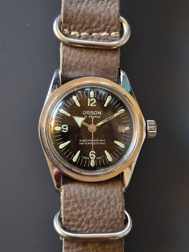 Vintage Orson Polshorloge - Klassiek Herenhorloge, Overige merken, Staal, Met bandje, Verzenden