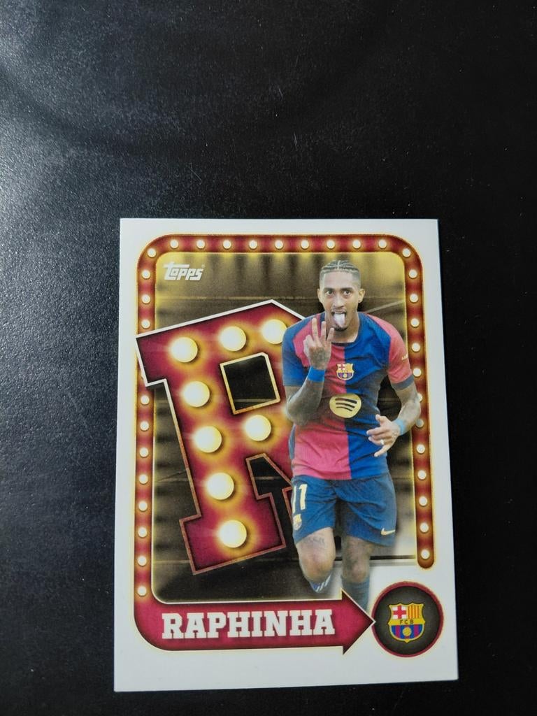 Raphinha (fc barcelona) team set topps insert, Ophalen of Verzenden, Nieuw, Buitenlandse clubs, Spelerskaart