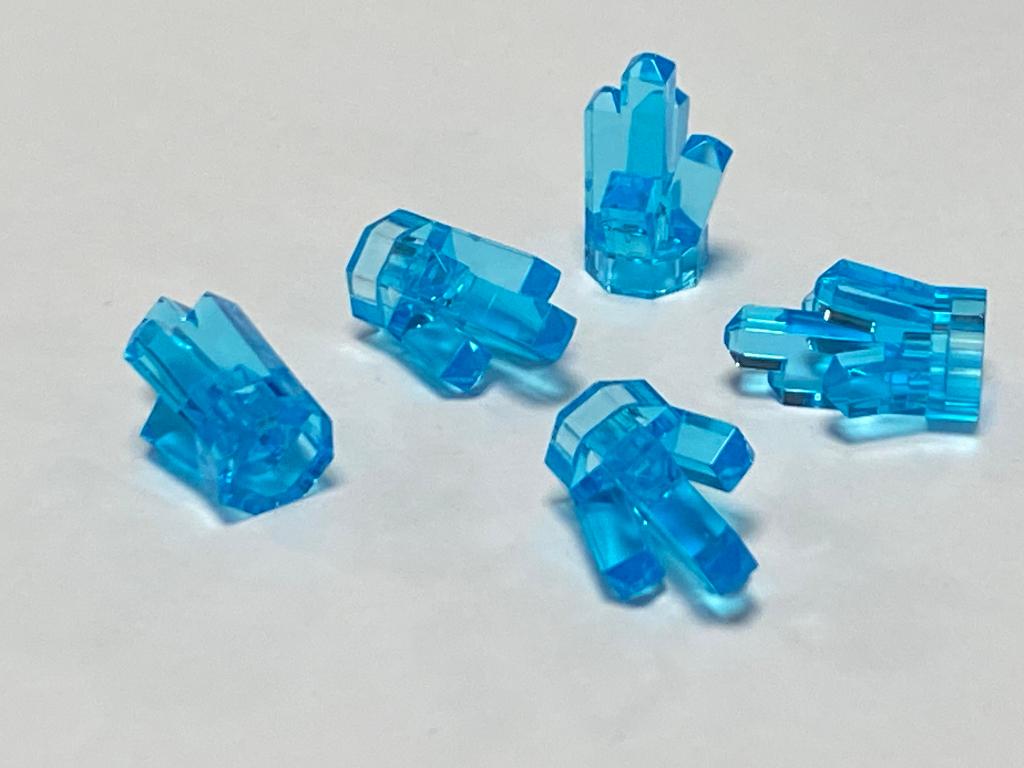 Partij Lego 5x nieuwe 1x1 kristal in diverse kleuren, Overige thema's, Lego, Nieuw, Ophalen of Verzenden
