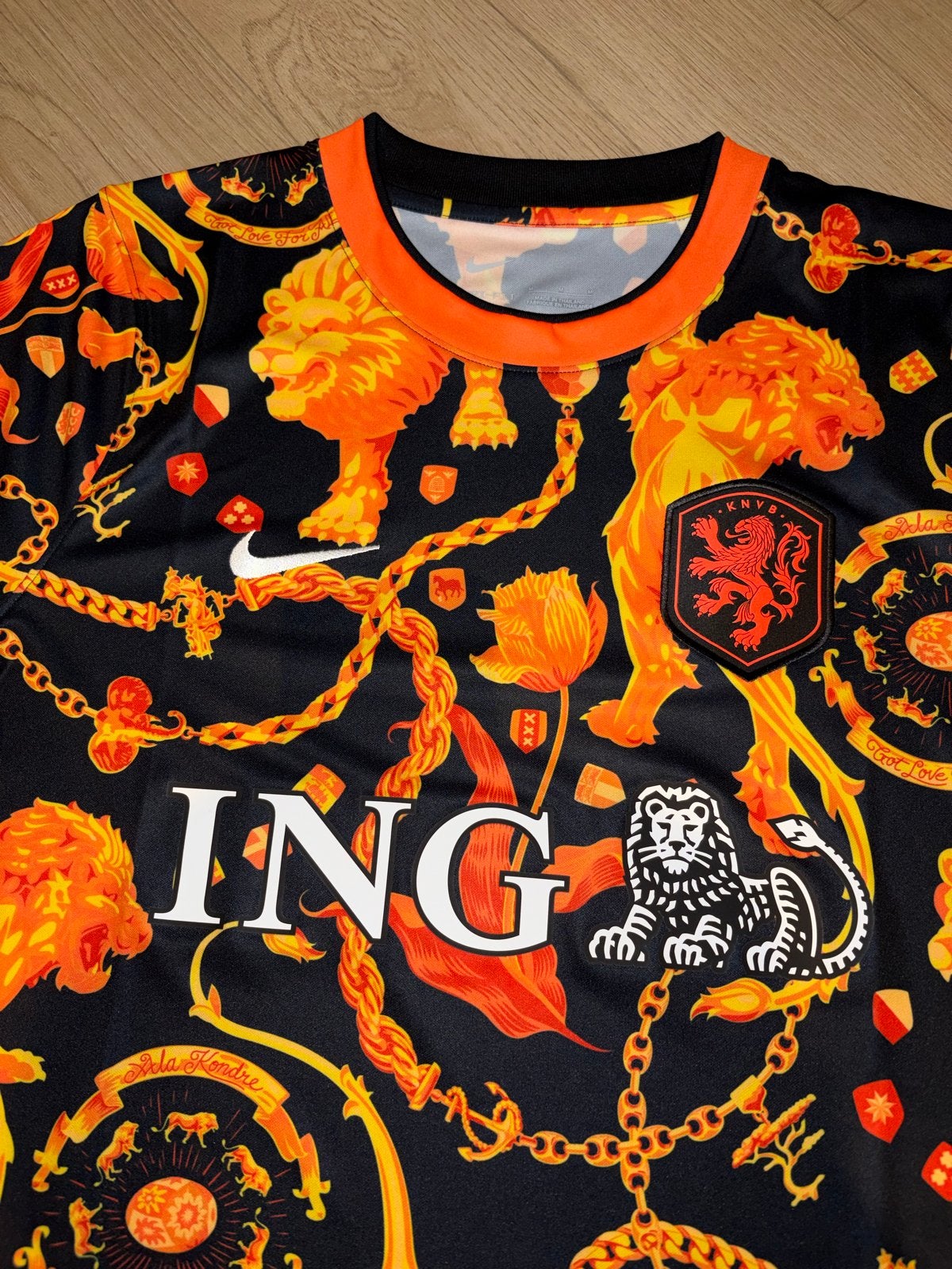 Nike Patta x KNVB Oranje Thuisshirt Leeuwen van Oranje, Ophalen, Nieuw, Maat 48/50 (M), Zwart