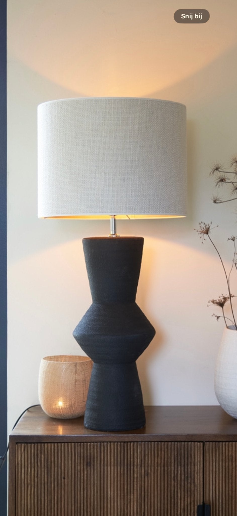 Light & Living Lampvoet AYLA Zwart incl. kap, Ophalen, Nieuw, Light & Living, Zwart