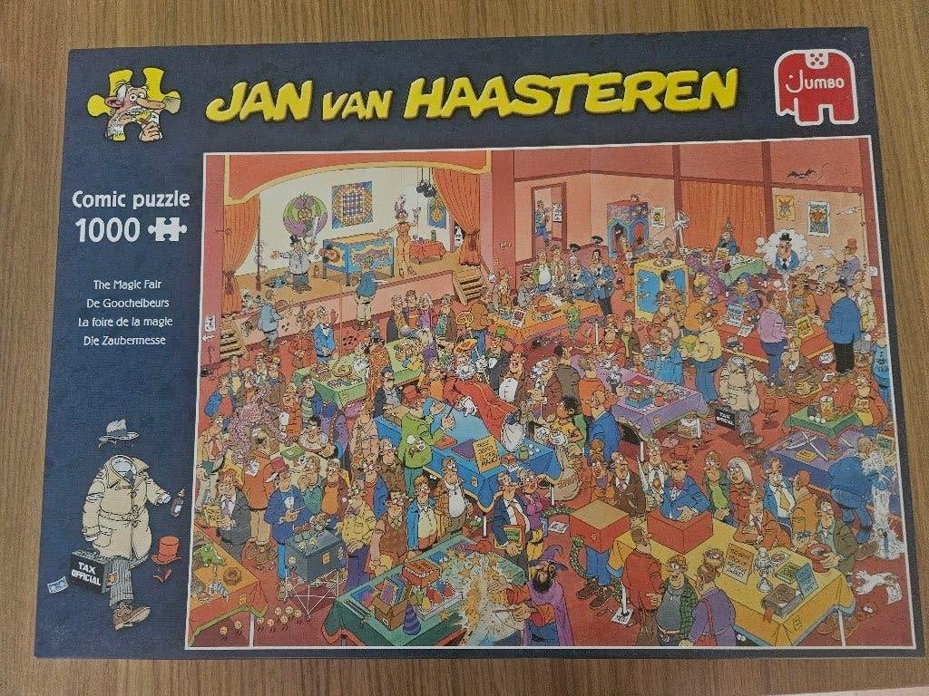 Jan van Haasteren Goochelbeurs, Ophalen, 500 t/m 1500 stukjes, Zo goed als nieuw, Legpuzzel