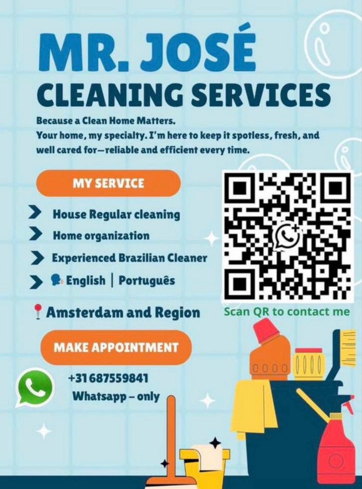Regular House Cleaning |office cleaning | amsterdam & region, Ophalen of Verzenden