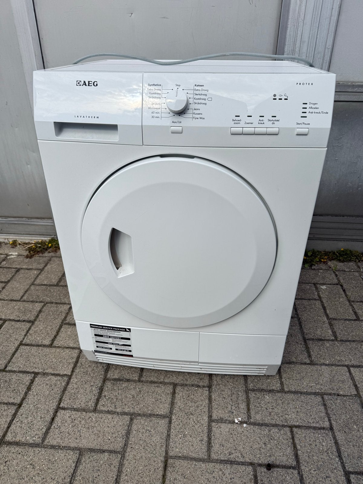 AEG Lavatherm 5127AC Wasdroger - Zo goed als nieuw, Witgoed en Apparatuur, Ophalen of Verzenden, Zo goed als nieuw, Voorlader
