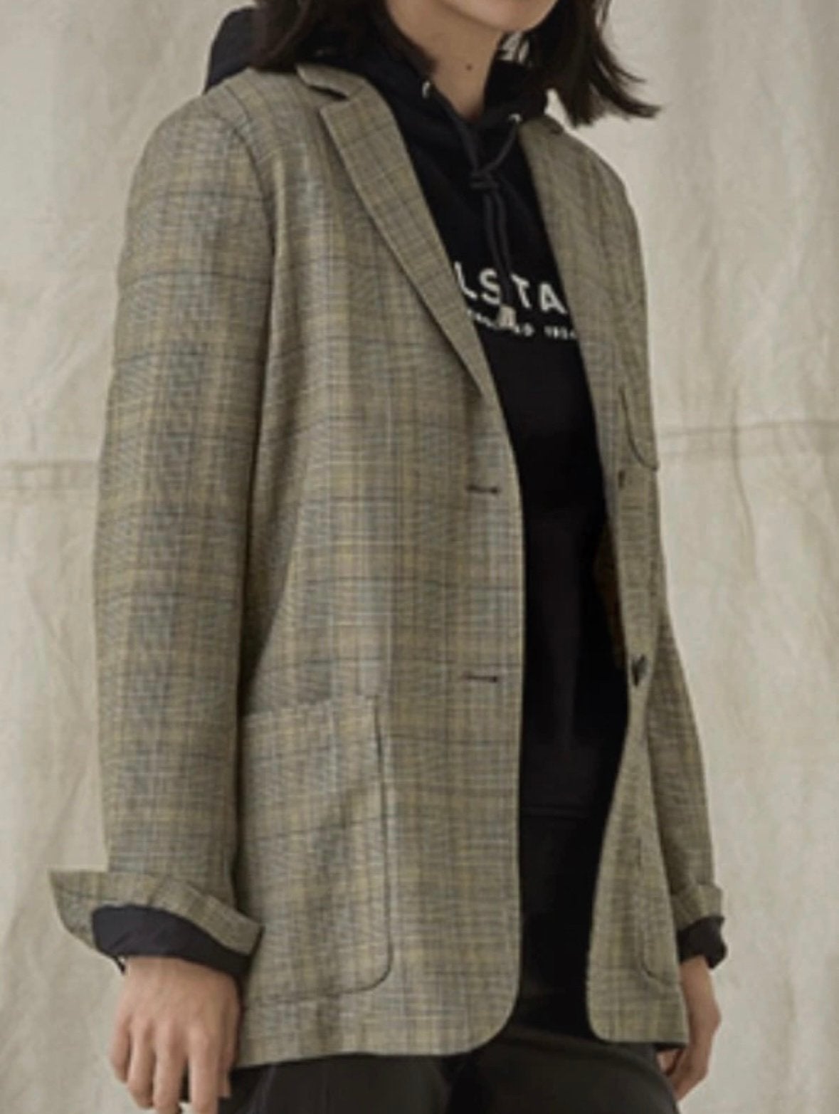 Belstaff geruite wollen blazer maat 36 nieuw, Nieuw, Ophalen of Verzenden, Jasje, Maat 36 (S)