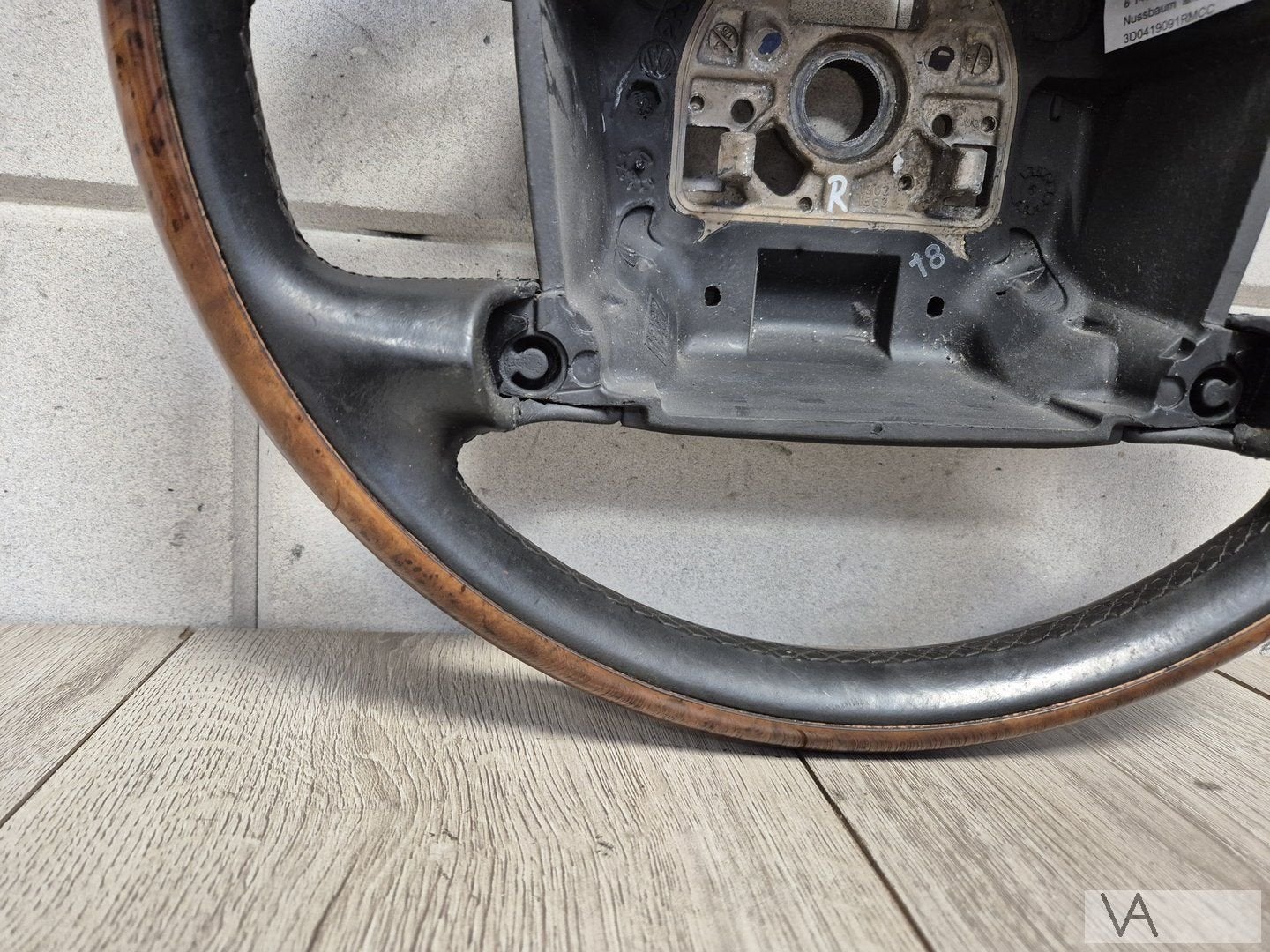 VW Volkswagen Phaeton 2002 - 2009 stuur HOUT antraciet €200, Auto-onderdelen, Gebruikt, -, Volkswagen, -
