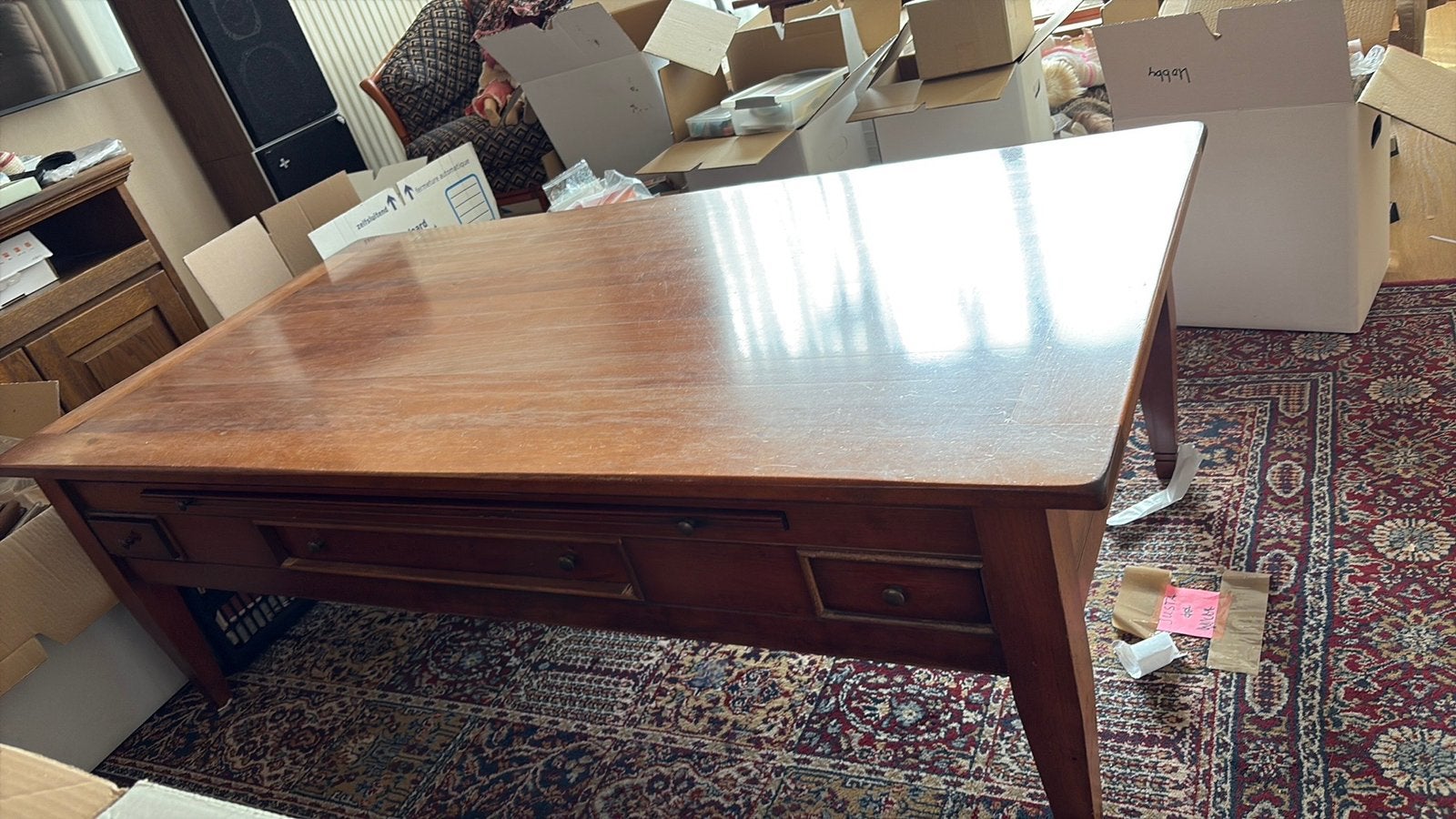 Gratis ophalen op zaterdag 19/9, salontafel, Ophalen, Gebruikt, 100 tot 150 cm, 50 tot 100 cm