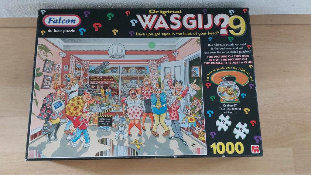 Wasgij puzzel nr 9, 1000 stukjes, Hobby en Vrije tijd, Denksport en Puzzels, Ophalen of Verzenden, 500 t/m 1500 stukjes, Zo goed als nieuw