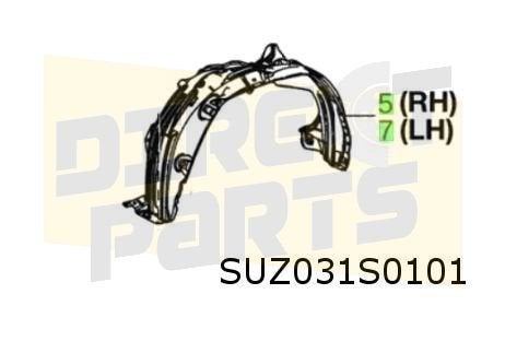 Suzuki Across / Toyota RAV4 modderkuip Links voor Origineel!