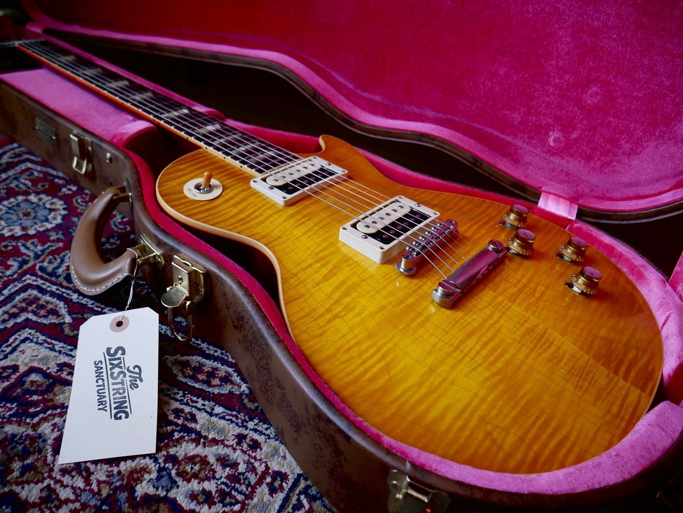 Gibson Les Paul Custom Shop R8 met R9 specs, Slash AFD look, Ophalen, Zo goed als nieuw, Solid body, Gibson