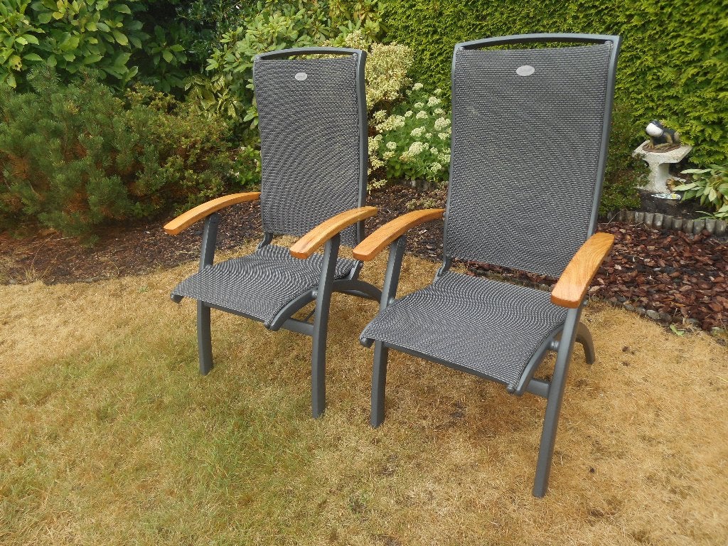 2 Hartman da Vinci verstelbare tuinstoelen, Ophalen, Zo goed als nieuw, Overige materialen, Verstelbaar