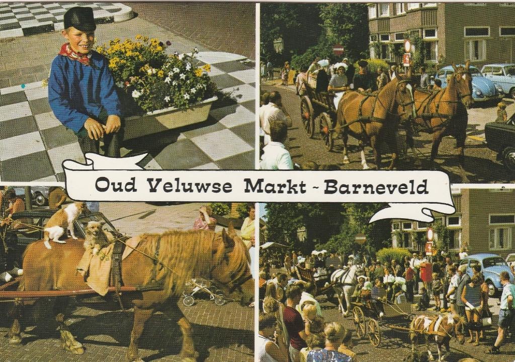 BARNEVELD Oud Veluwse Markt, Verzamelen, Ansichtkaarten | Nederland, Gelopen, Gelderland, 1980 tot heden, Verzenden