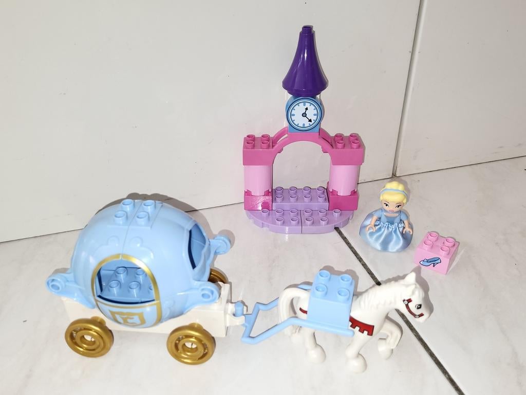Duplo Disney prinses Assepoester met haar koets, Gebruikt, Ophalen of Verzenden, Duplo, Duplo