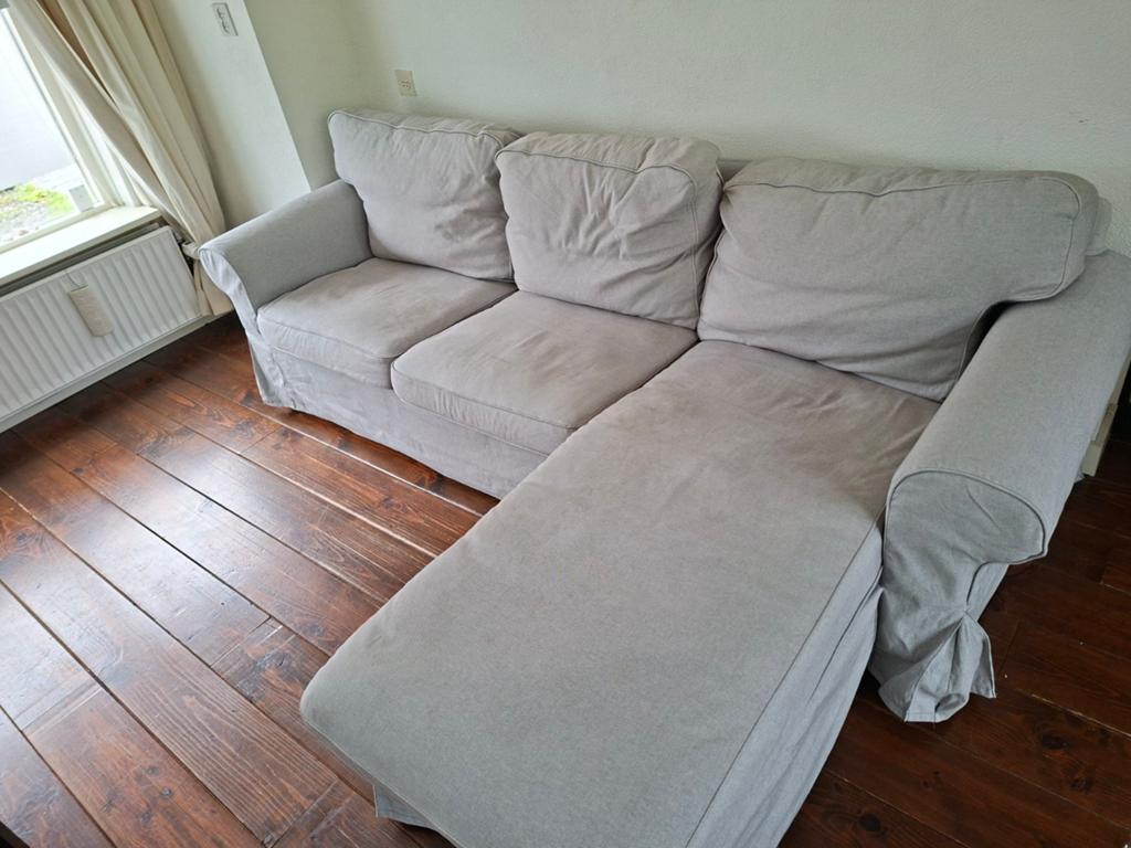 Ikea ektorp driezitsbank met Chaiselongue, Ophalen, Gebruikt