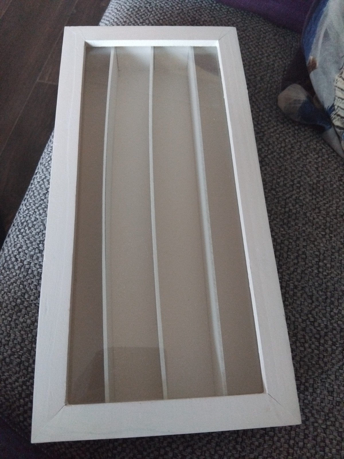 Witte houten opbergdoos met vakken, Hout, Ophalen of Verzenden, Zo goed als nieuw, Modern