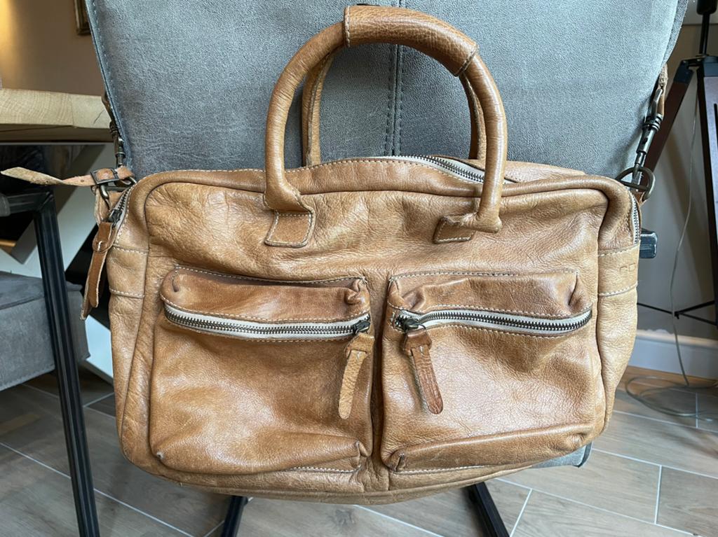 Cowboysbag beige luiertas, Kinderen en Baby's, Luiertassen, Ophalen of Verzenden, Gebruikt, Schoudertas