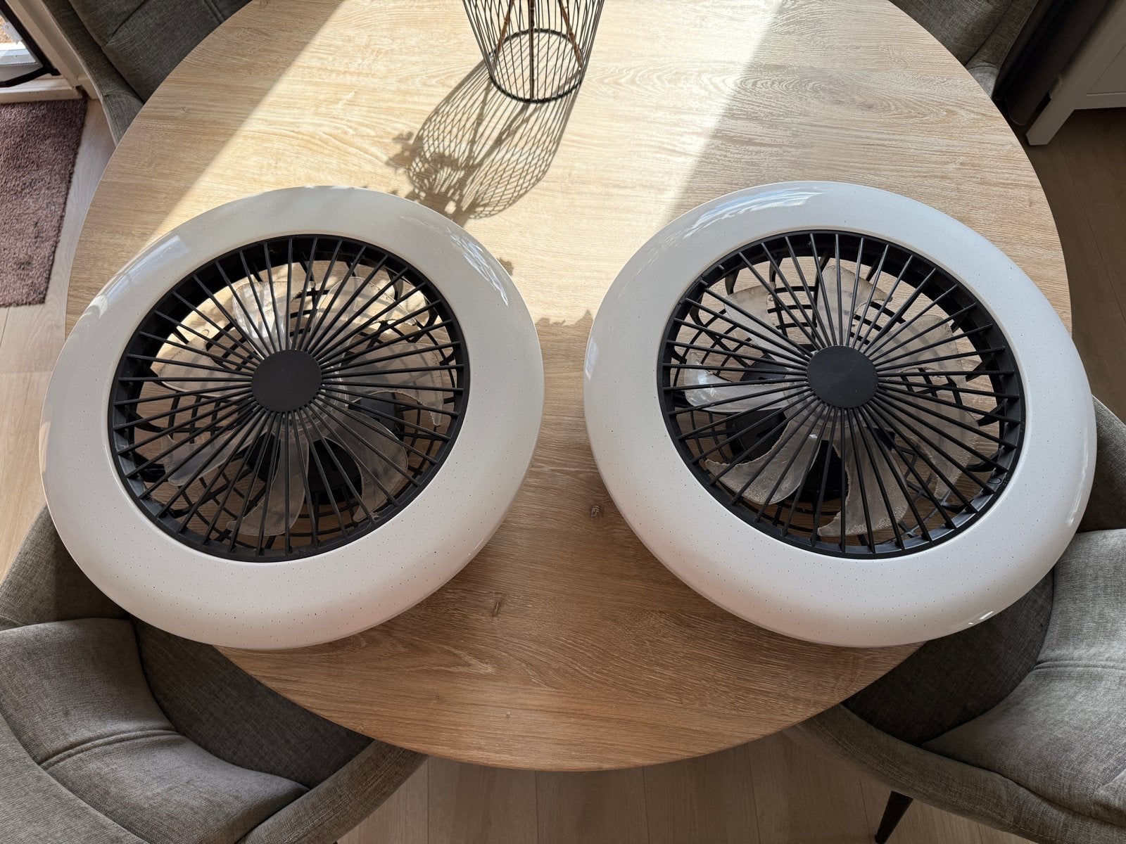 2x Plafondventilator met LED verlichting - Brilliant G60020/, Witgoed en Apparatuur, Ventilatoren, Ophalen, Gebruikt, Plafondventilator