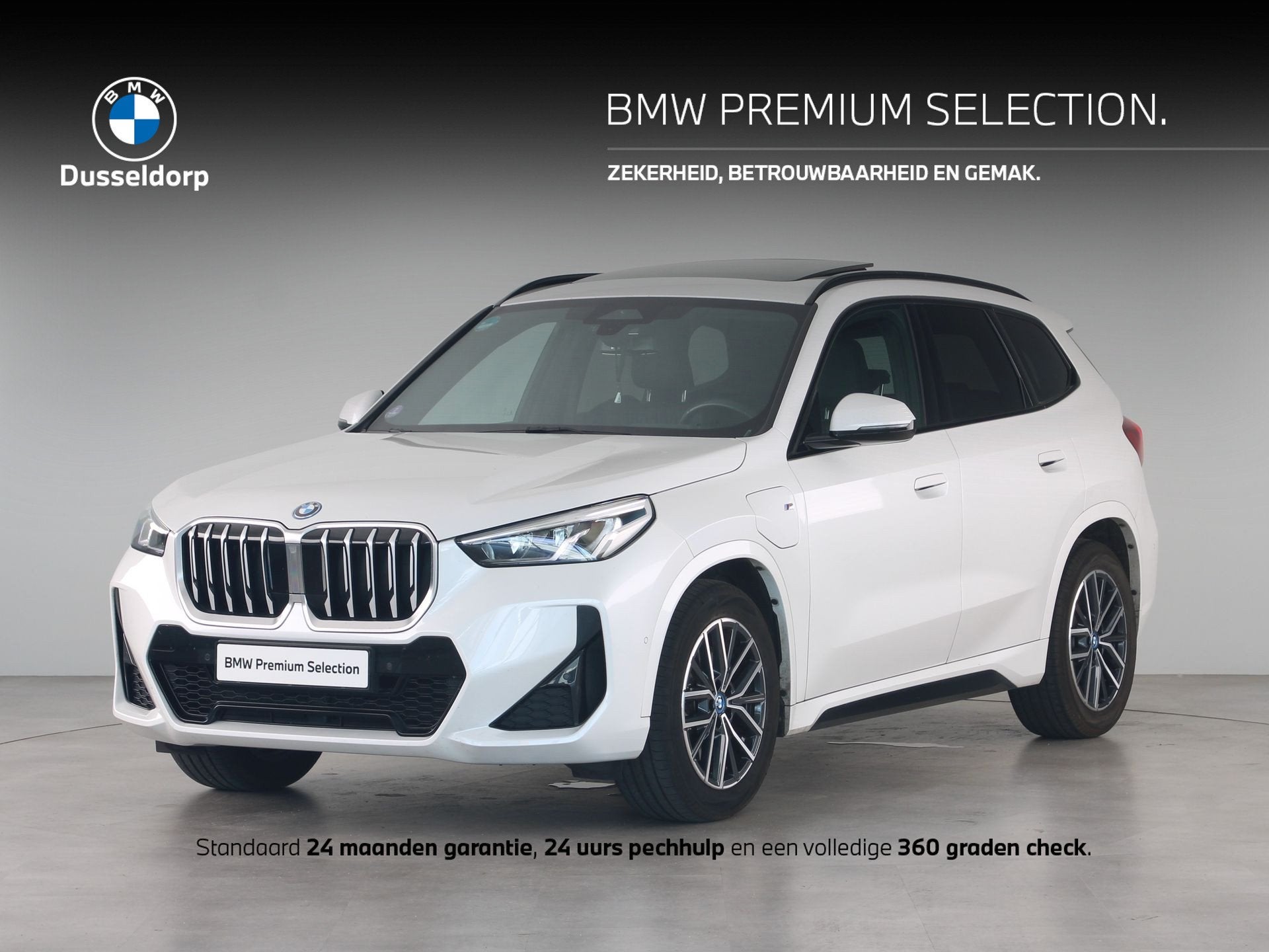 BMW X1 xDrive30e Trekhaak Accu SoH 99% (bj 2023, automaat), Auto's, Overige brandstoffen, Wit, Bedrijf, 3 cilinders