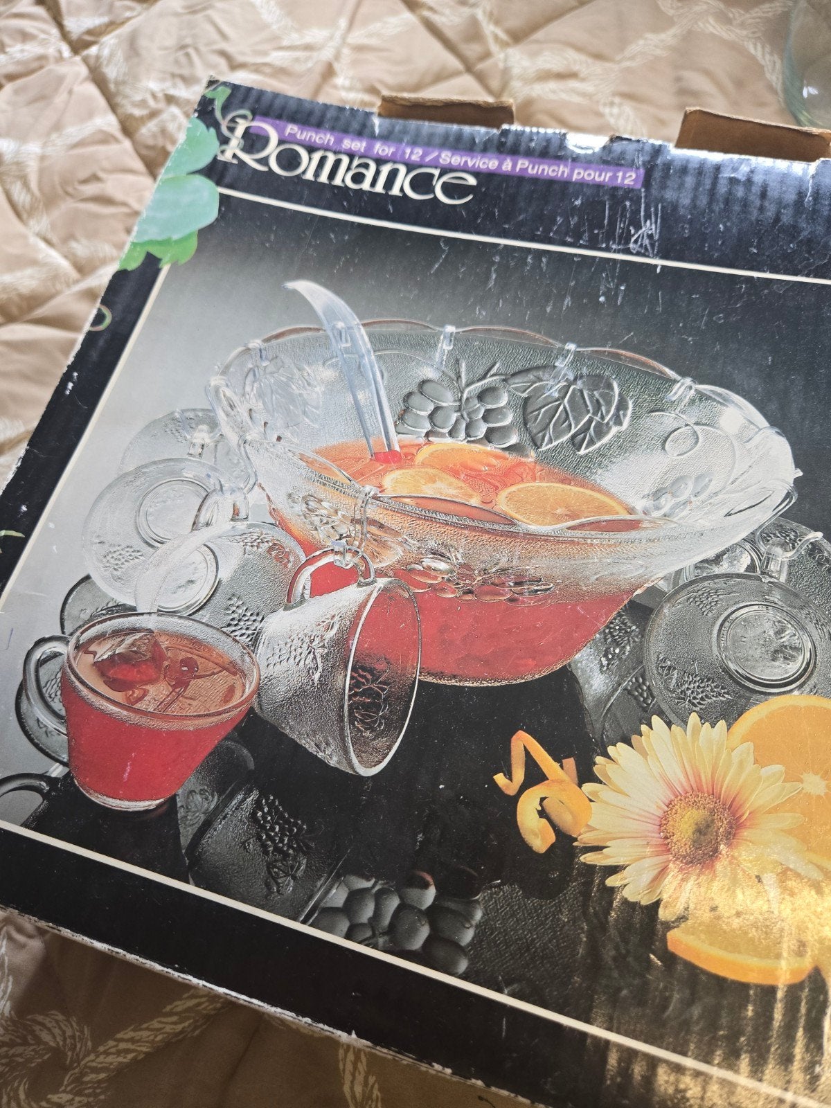 26 Delige Glazen Set voor Bowl, Punch. In Doos, Antiek en Kunst, Ophalen of Verzenden