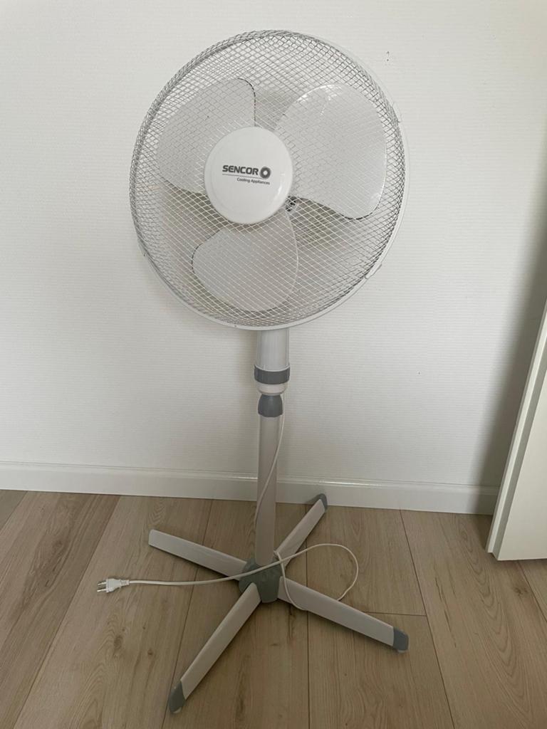 Sencor Statiefventilator - Wit,, Ophalen of Verzenden, Zo goed als nieuw, Statiefventilator