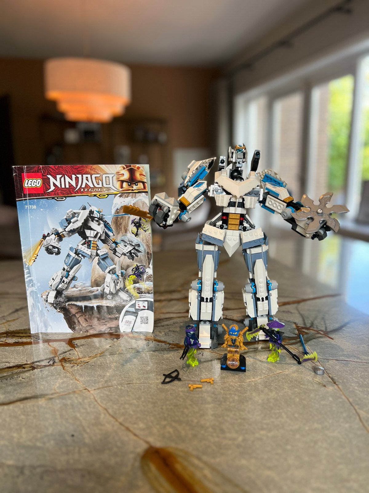 LEGO Ninjago Zane's Titaanrobot 71738, Lego, Ophalen of Verzenden, Zo goed als nieuw, Compleet