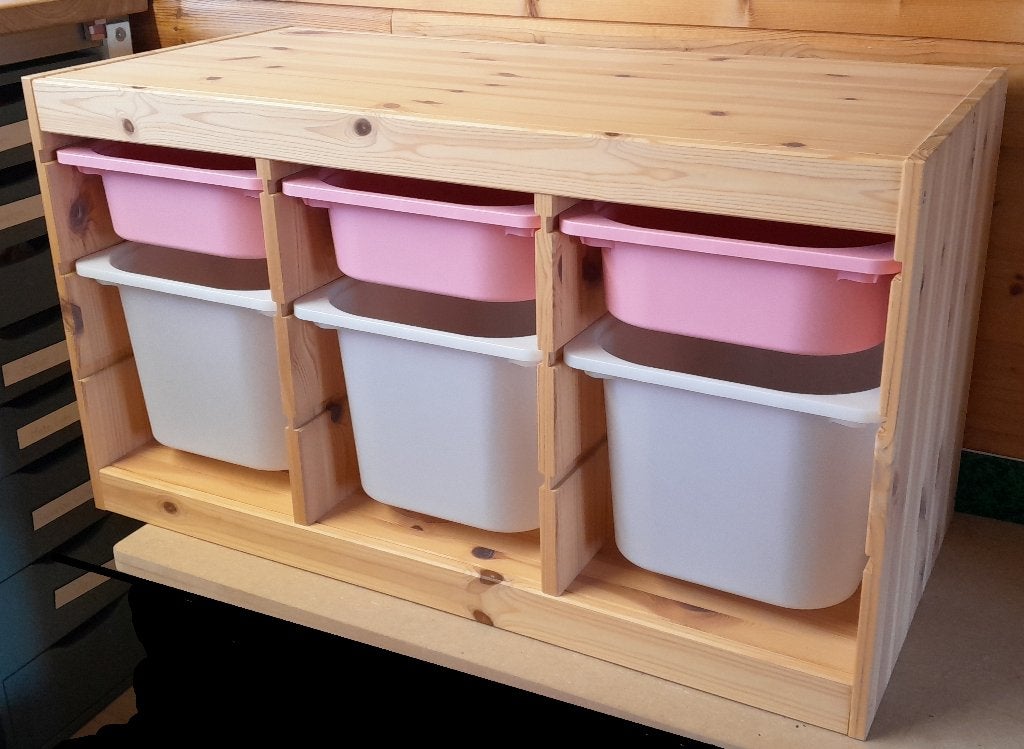 IKEA Trofast, grenen, met bakken, Ophalen, 5 laden of meer, 50 tot 100 cm, Zo goed als nieuw