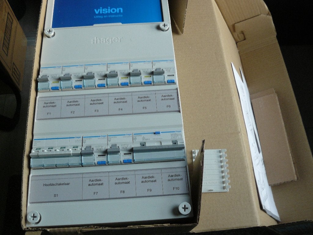 Hager Groepenkast --- NIEUW ---, Doe-het-zelf en Verbouw, Ophalen of Verzenden, Nieuw, Hager, Aardlekautomaat