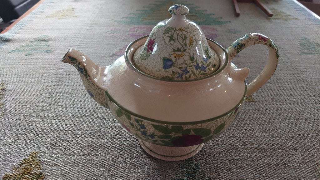 Engelse Theepot keramiek vintage retro als decoratie., Antiek en Kunst, Ophalen of Verzenden