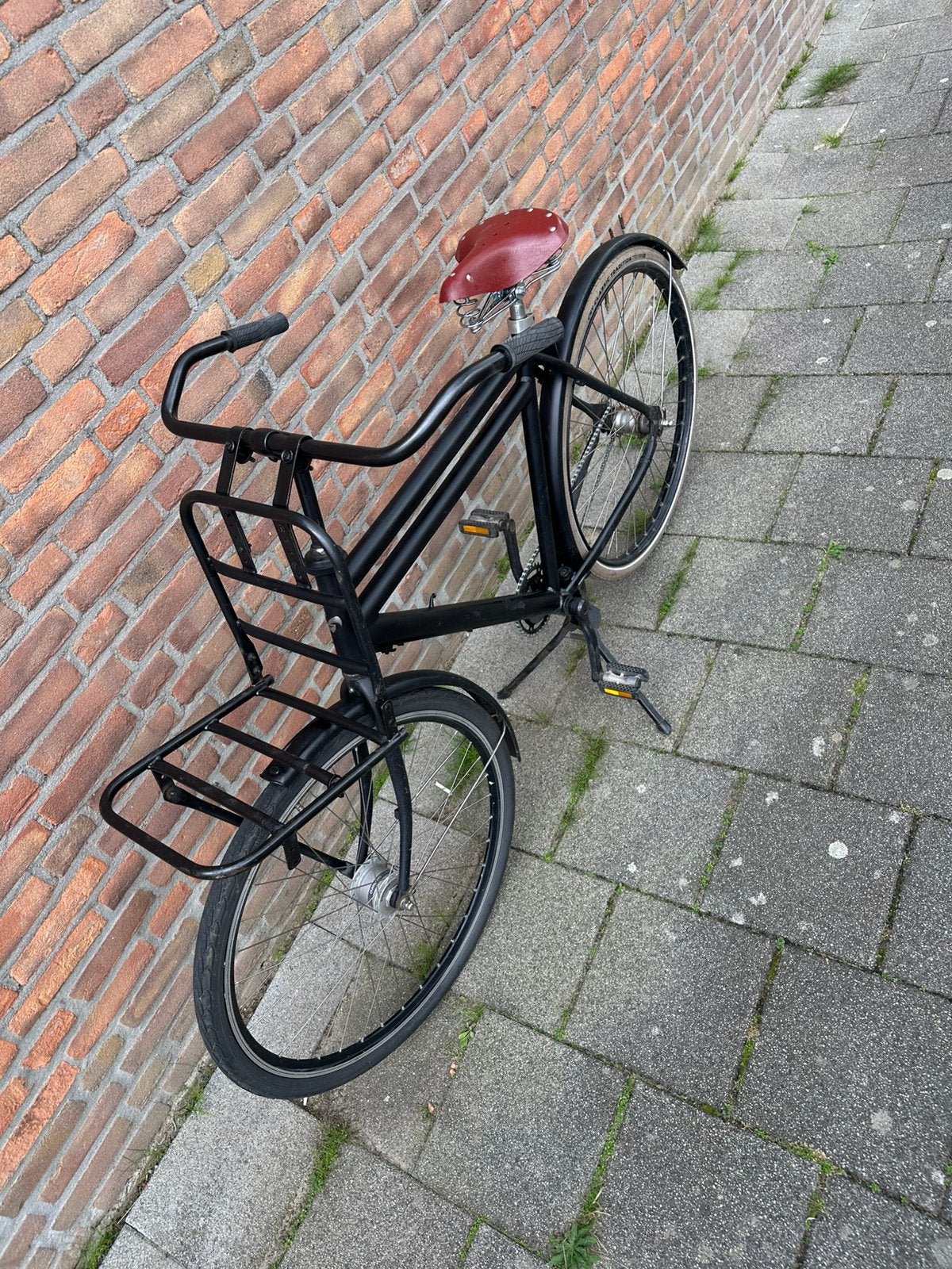 🚲🖤 28 inch herenfiets – Zwart, goede staat! 🖤🚲, 56 cm of meer, Ophalen, Zo goed als nieuw, Velgrem