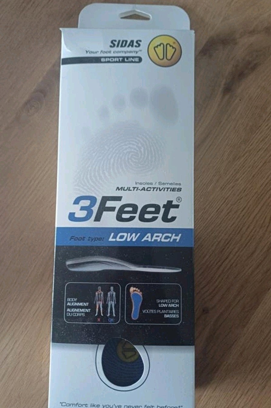 Sidas Inlegzolen 3 feet low arch maat 39-41, nieuw, Ophalen of Verzenden, Nieuw, Blauw, Sneakers of Gympen