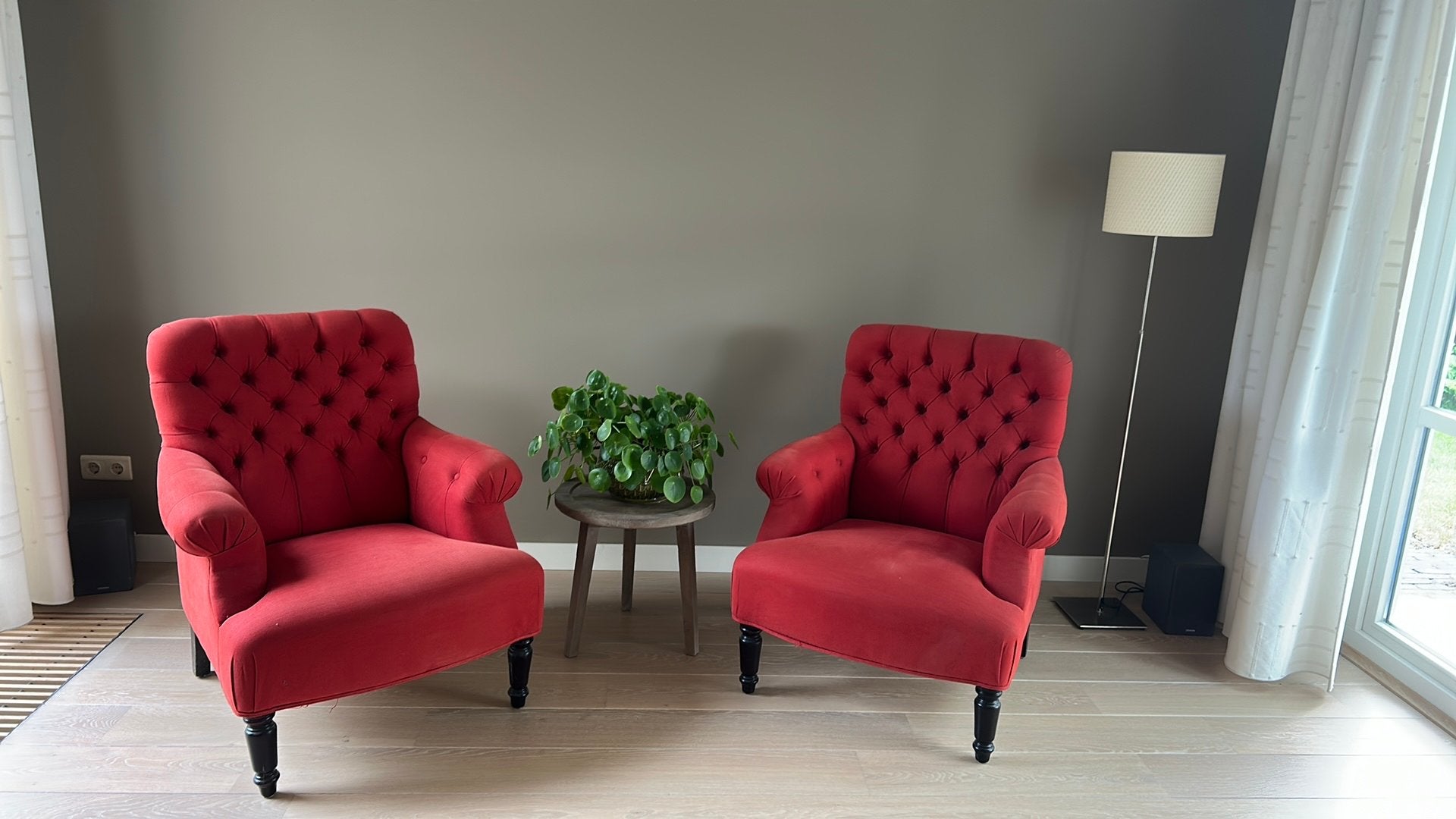 Mooie rode Fauteuil - Romo Linara Postbox rood, Minder dan 75 cm, Ophalen of Verzenden, Zo goed als nieuw, 50 tot 75 cm