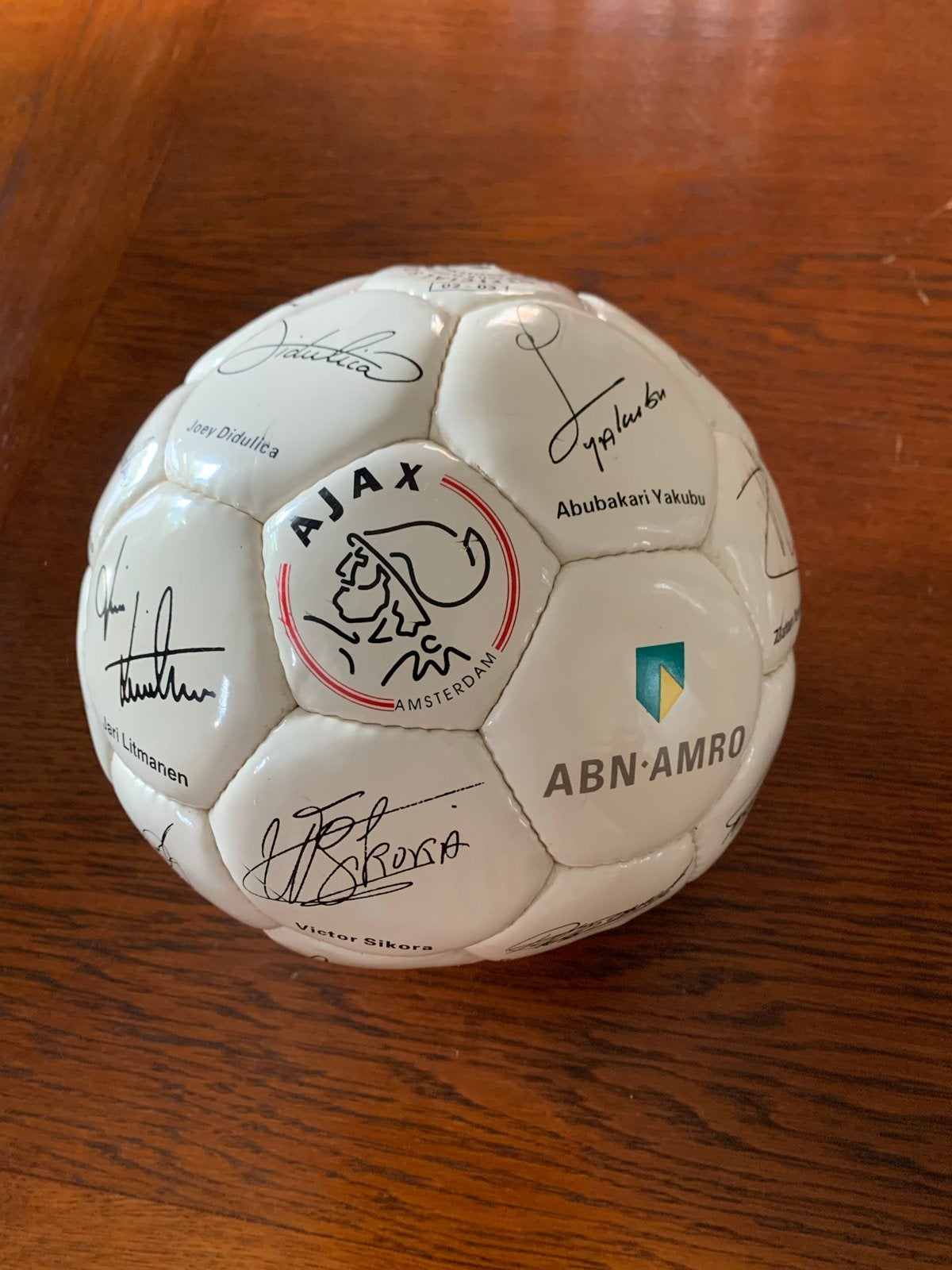 Gesigneerde Ajax Voetbal 2002-2003 - Uniek Collectors Item, Ophalen of Verzenden, Gebruikt, Bal
