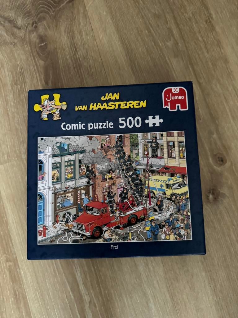 Jan van haasteren fire 500st, Hobby en Vrije tijd, Denksport en Puzzels, Ophalen, 500 t/m 1500 stukjes, Zo goed als nieuw